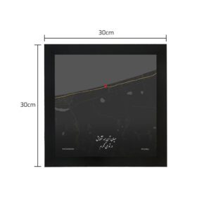 مربع 30x30 - نوک تیز - مشکی