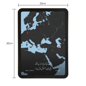 مستطیل 20x30 - دور گرد - مشکی