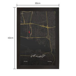 مستطیل 30x40 - نوک تیز - مشکی